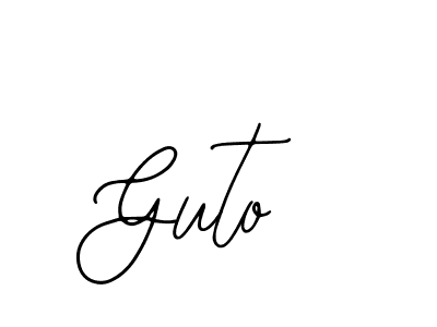 Design your own signature with our free online signature maker. With this signature software, you can create a handwritten (Bearetta-2O07w) signature for name Guto. Guto signature style 12 images and pictures png