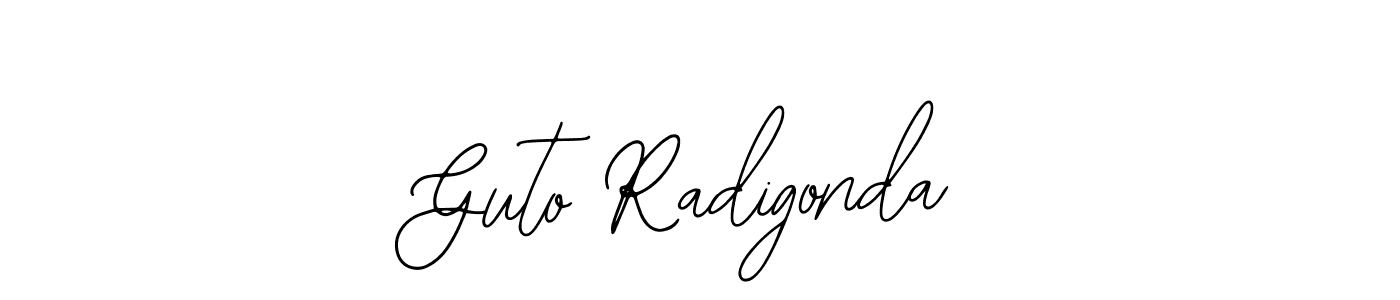 You should practise on your own different ways (Bearetta-2O07w) to write your name (Guto Radigonda) in signature. don't let someone else do it for you. Guto Radigonda signature style 12 images and pictures png