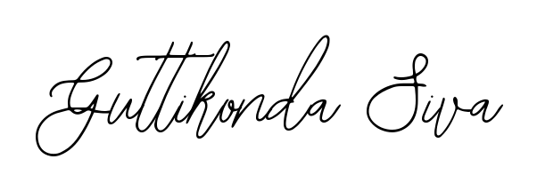 A sleek calligraphic signature for name Guttikonda Siva utilizing Bearetta-2O07w styling. Great for adding personal signatures to photos and art. Guttikonda Siva signature style 12 images and pictures png