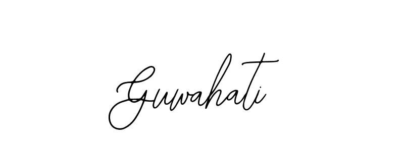 if you are searching for the best signature style for your name Guwahati. so please give up your signature search. here we have designed multiple signature styles  using Bearetta-2O07w. Guwahati signature style 12 images and pictures png