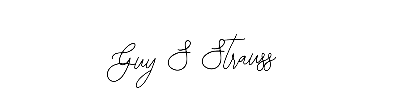 Similarly Bearetta-2O07w is the best handwritten signature design. Signature creator online .You can use it as an online autograph creator for name Guy S Strauss. Guy S Strauss signature style 12 images and pictures png