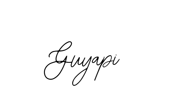 The best way (Bearetta-2O07w) to make a short signature is to pick only two or three words in your name. The name Guyapi include a total of six letters. For converting this name. Guyapi signature style 12 images and pictures png