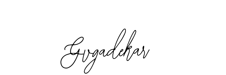 How to make Gvgadekar name signature. Use Bearetta-2O07w style for creating short signs online. This is the latest handwritten sign. Gvgadekar signature style 12 images and pictures png