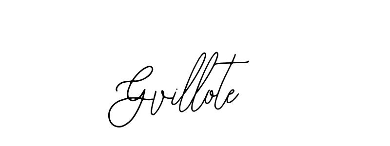 How to make Gvillote signature? Bearetta-2O07w is a professional autograph style. Create handwritten signature for Gvillote name. Gvillote signature style 12 images and pictures png