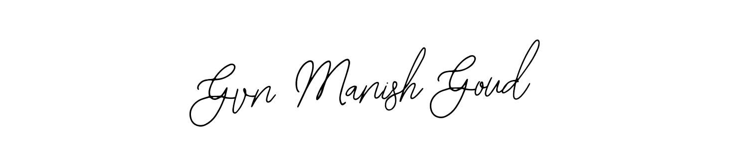Create a beautiful signature design for name Gvn Manish Goud. With this signature (Bearetta-2O07w) fonts, you can make a handwritten signature for free. Gvn Manish Goud signature style 12 images and pictures png