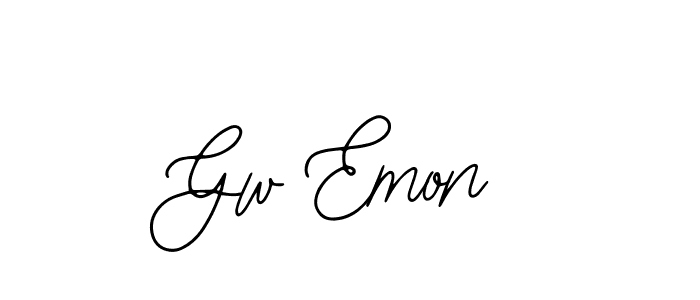 Gw Emon stylish signature style. Best Handwritten Sign (Bearetta-2O07w) for my name. Handwritten Signature Collection Ideas for my name Gw Emon. Gw Emon signature style 12 images and pictures png