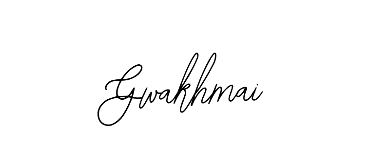 How to make Gwakhmai name signature. Use Bearetta-2O07w style for creating short signs online. This is the latest handwritten sign. Gwakhmai signature style 12 images and pictures png