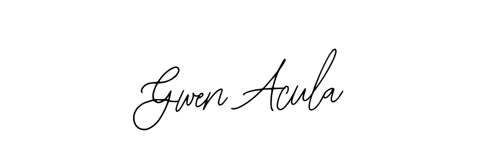 Make a short Gwen Acula signature style. Manage your documents anywhere anytime using Bearetta-2O07w. Create and add eSignatures, submit forms, share and send files easily. Gwen Acula signature style 12 images and pictures png