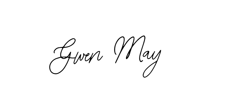 Gwen May stylish signature style. Best Handwritten Sign (Bearetta-2O07w) for my name. Handwritten Signature Collection Ideas for my name Gwen May. Gwen May signature style 12 images and pictures png