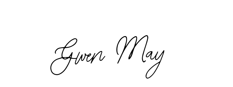 Gwen May stylish signature style. Best Handwritten Sign (Bearetta-2O07w) for my name. Handwritten Signature Collection Ideas for my name Gwen May. Gwen May signature style 12 images and pictures png