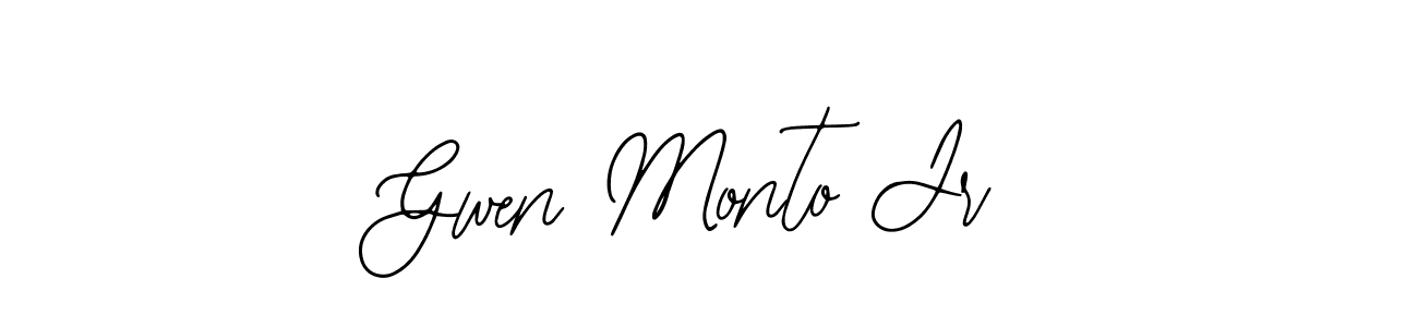 Create a beautiful signature design for name Gwen Monto Jr. With this signature (Bearetta-2O07w) fonts, you can make a handwritten signature for free. Gwen Monto Jr signature style 12 images and pictures png