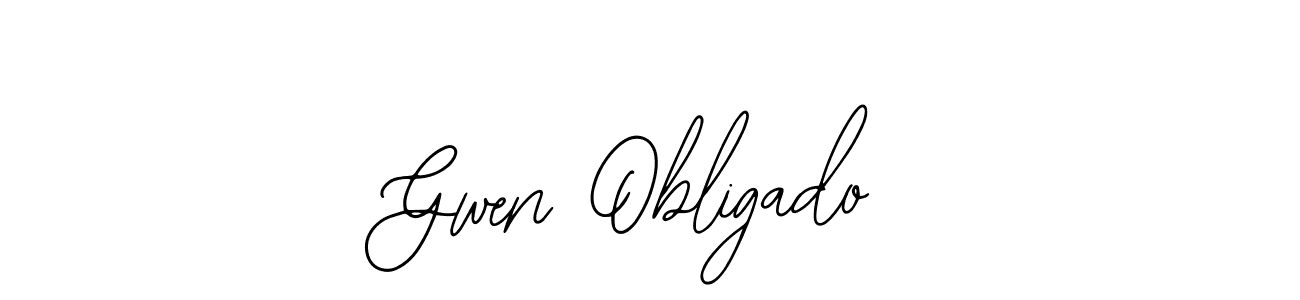 It looks lik you need a new signature style for name Gwen Obligado. Design unique handwritten (Bearetta-2O07w) signature with our free signature maker in just a few clicks. Gwen Obligado signature style 12 images and pictures png