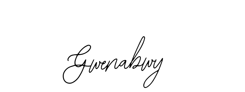 How to make Gwenabwy name signature. Use Bearetta-2O07w style for creating short signs online. This is the latest handwritten sign. Gwenabwy signature style 12 images and pictures png