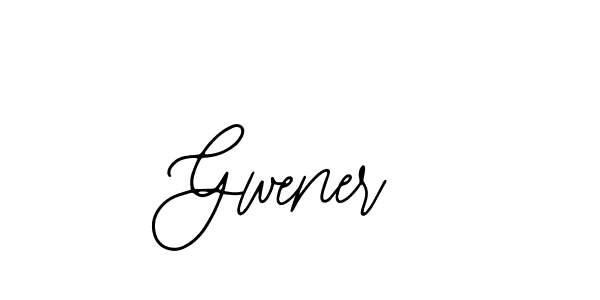 You should practise on your own different ways (Bearetta-2O07w) to write your name (Gwener) in signature. don't let someone else do it for you. Gwener signature style 12 images and pictures png