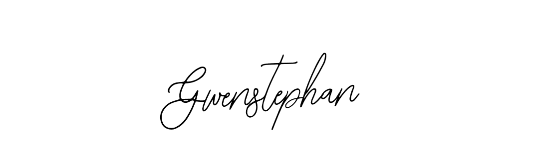 How to make Gwenstephan name signature. Use Bearetta-2O07w style for creating short signs online. This is the latest handwritten sign. Gwenstephan signature style 12 images and pictures png
