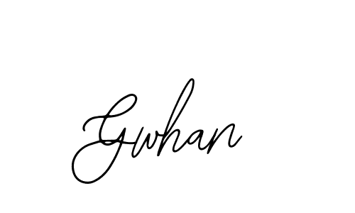 Use a signature maker to create a handwritten signature online. With this signature software, you can design (Bearetta-2O07w) your own signature for name Gwhan. Gwhan signature style 12 images and pictures png