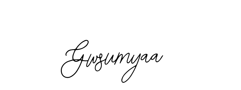 Gwsumyaa stylish signature style. Best Handwritten Sign (Bearetta-2O07w) for my name. Handwritten Signature Collection Ideas for my name Gwsumyaa. Gwsumyaa signature style 12 images and pictures png