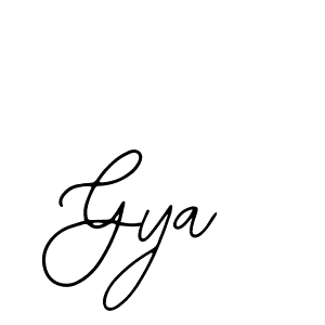 Make a beautiful signature design for name Gya. With this signature (Bearetta-2O07w) style, you can create a handwritten signature for free. Gya signature style 12 images and pictures png