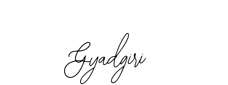 How to make Gyadgiri name signature. Use Bearetta-2O07w style for creating short signs online. This is the latest handwritten sign. Gyadgiri signature style 12 images and pictures png