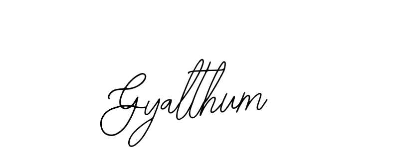 Also we have Gyalthum name is the best signature style. Create professional handwritten signature collection using Bearetta-2O07w autograph style. Gyalthum signature style 12 images and pictures png