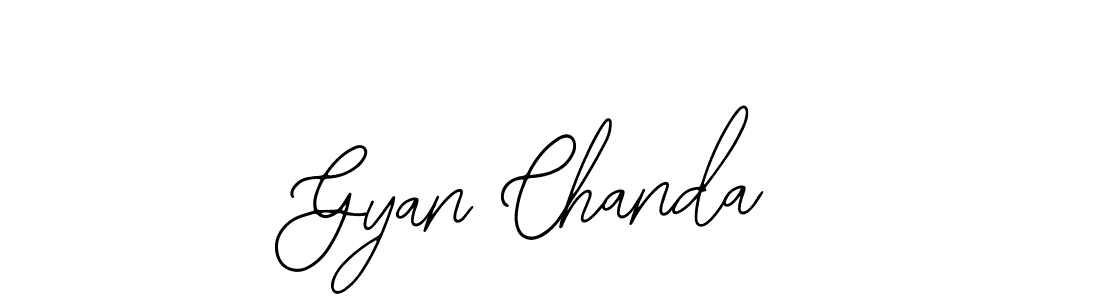How to make Gyan Chanda name signature. Use Bearetta-2O07w style for creating short signs online. This is the latest handwritten sign. Gyan Chanda signature style 12 images and pictures png