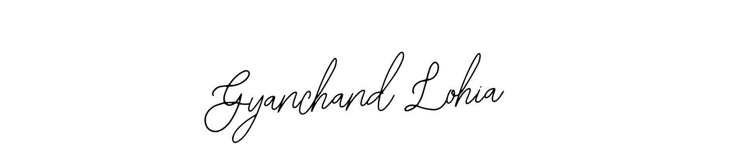 How to make Gyanchand Lohia name signature. Use Bearetta-2O07w style for creating short signs online. This is the latest handwritten sign. Gyanchand Lohia signature style 12 images and pictures png