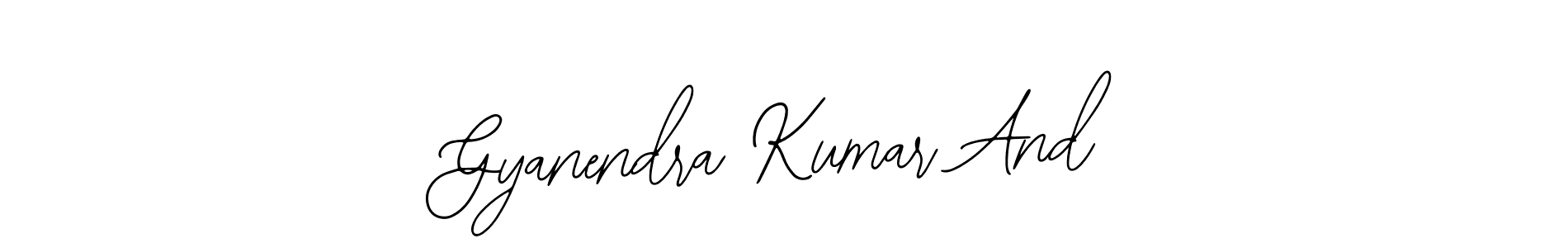 Use a signature maker to create a handwritten signature online. With this signature software, you can design (Bearetta-2O07w) your own signature for name Gyanendra Kumar And. Gyanendra Kumar And signature style 12 images and pictures png
