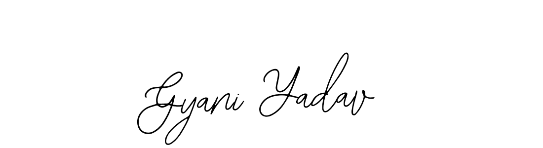 How to make Gyani Yadav name signature. Use Bearetta-2O07w style for creating short signs online. This is the latest handwritten sign. Gyani Yadav signature style 12 images and pictures png