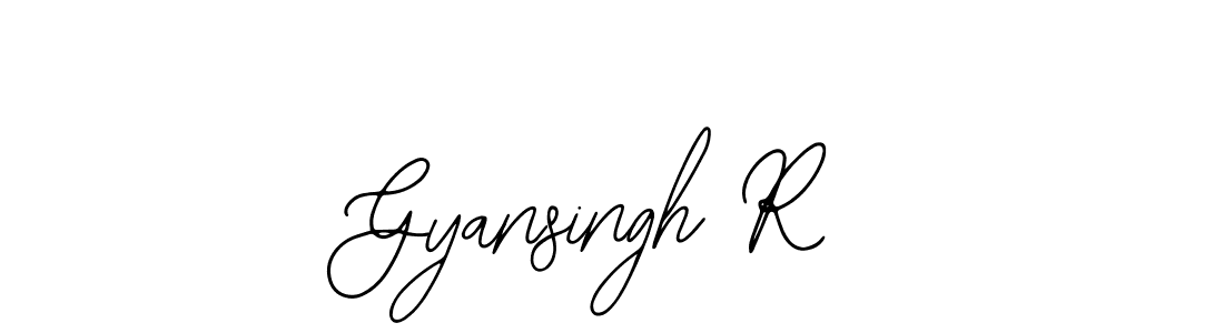 This is the best signature style for the Gyansingh R name. Also you like these signature font (Bearetta-2O07w). Mix name signature. Gyansingh R signature style 12 images and pictures png