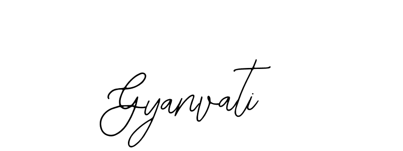 How to make Gyanvati name signature. Use Bearetta-2O07w style for creating short signs online. This is the latest handwritten sign. Gyanvati signature style 12 images and pictures png