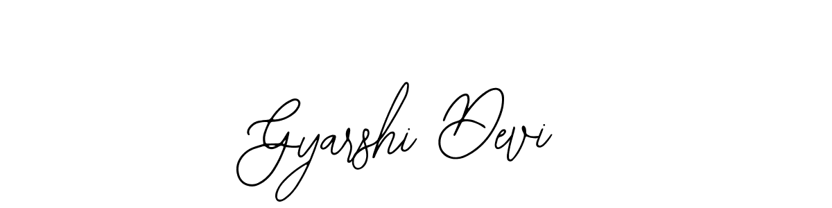 How to make Gyarshi Devi name signature. Use Bearetta-2O07w style for creating short signs online. This is the latest handwritten sign. Gyarshi Devi signature style 12 images and pictures png