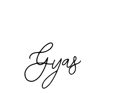 How to make Gyas name signature. Use Bearetta-2O07w style for creating short signs online. This is the latest handwritten sign. Gyas signature style 12 images and pictures png