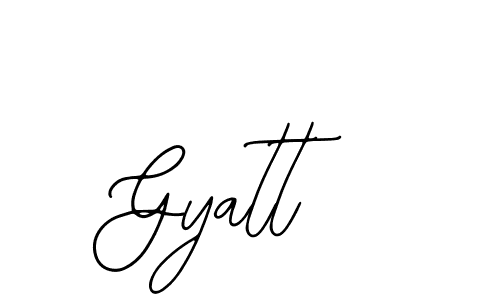 Similarly Bearetta-2O07w is the best handwritten signature design. Signature creator online .You can use it as an online autograph creator for name Gyatt. Gyatt signature style 12 images and pictures png