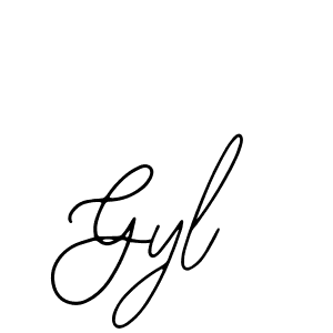 The best way (Bearetta-2O07w) to make a short signature is to pick only two or three words in your name. The name Gyl include a total of six letters. For converting this name. Gyl signature style 12 images and pictures png