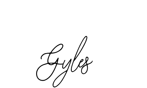 You should practise on your own different ways (Bearetta-2O07w) to write your name (Gyles) in signature. don't let someone else do it for you. Gyles signature style 12 images and pictures png