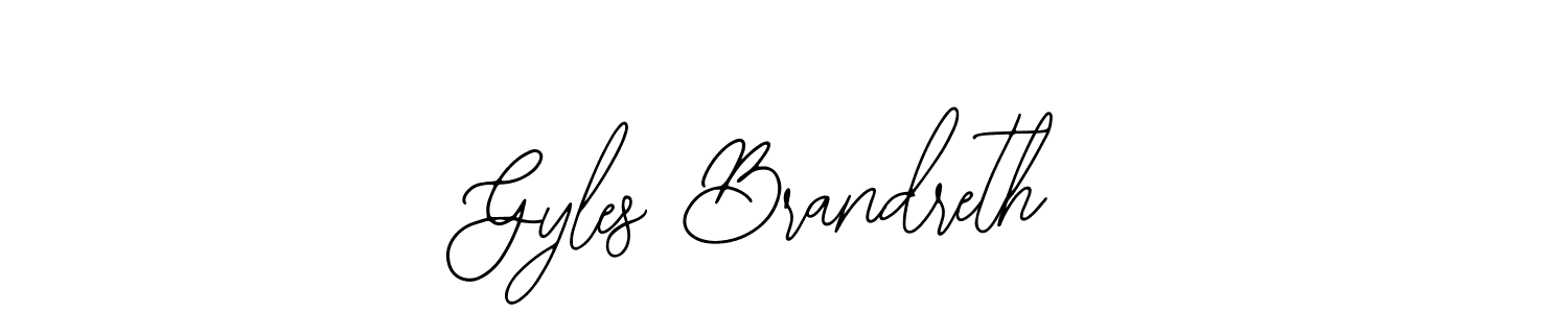 Similarly Bearetta-2O07w is the best handwritten signature design. Signature creator online .You can use it as an online autograph creator for name Gyles Brandreth. Gyles Brandreth signature style 12 images and pictures png