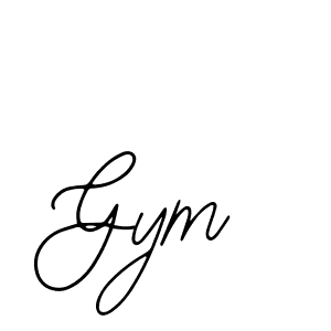 How to make Gym signature? Bearetta-2O07w is a professional autograph style. Create handwritten signature for Gym name. Gym signature style 12 images and pictures png