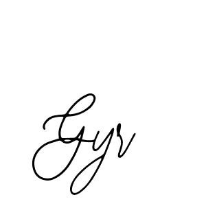 How to make Gyr name signature. Use Bearetta-2O07w style for creating short signs online. This is the latest handwritten sign. Gyr signature style 12 images and pictures png
