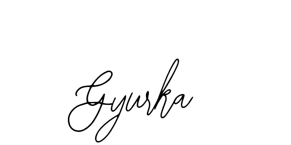 The best way (Bearetta-2O07w) to make a short signature is to pick only two or three words in your name. The name Gyurka include a total of six letters. For converting this name. Gyurka signature style 12 images and pictures png