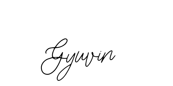 You can use this online signature creator to create a handwritten signature for the name Gyuvin. This is the best online autograph maker. Gyuvin signature style 12 images and pictures png