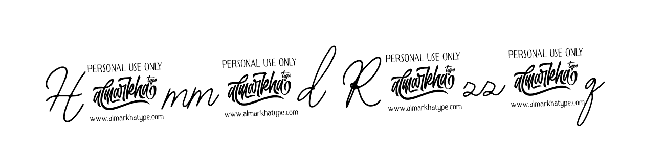 You should practise on your own different ways (Bearetta-2O07w) to write your name (H@mm@d R@zz@q) in signature. don't let someone else do it for you. H@mm@d R@zz@q signature style 12 images and pictures png