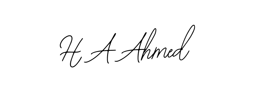 Make a beautiful signature design for name H A Ahmed. Use this online signature maker to create a handwritten signature for free. H A Ahmed signature style 12 images and pictures png