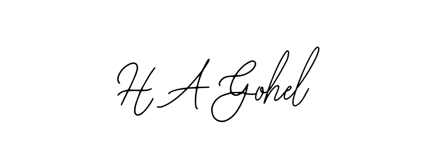 You can use this online signature creator to create a handwritten signature for the name H A Gohel. This is the best online autograph maker. H A Gohel signature style 12 images and pictures png