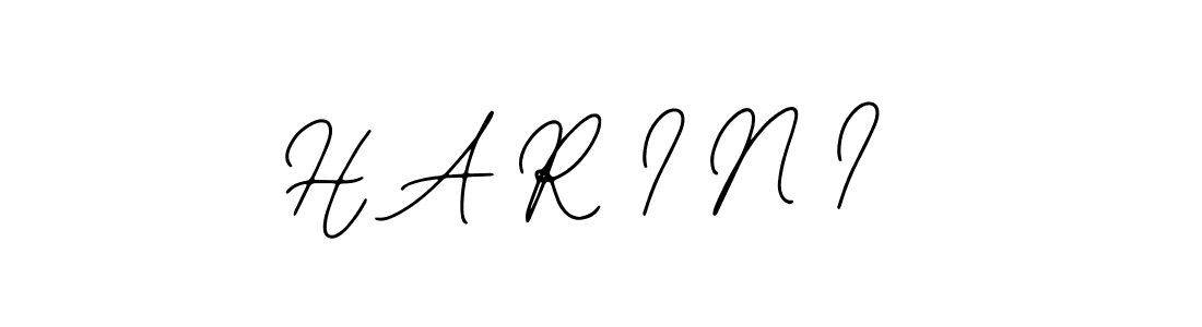 You should practise on your own different ways (Bearetta-2O07w) to write your name (H A R I N I) in signature. don't let someone else do it for you. H A R I N I signature style 12 images and pictures png