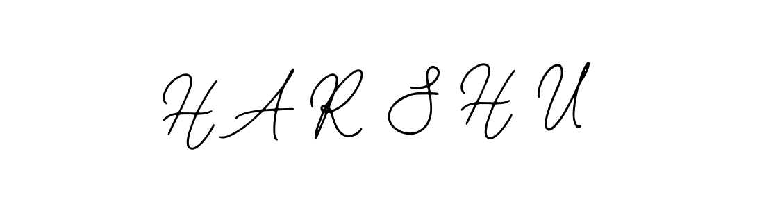 It looks lik you need a new signature style for name H A R S H U. Design unique handwritten (Bearetta-2O07w) signature with our free signature maker in just a few clicks. H A R S H U signature style 12 images and pictures png