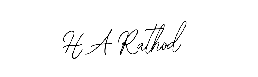 H A Rathod stylish signature style. Best Handwritten Sign (Bearetta-2O07w) for my name. Handwritten Signature Collection Ideas for my name H A Rathod. H A Rathod signature style 12 images and pictures png