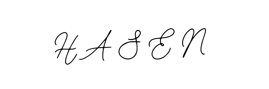 How to make H A S E N signature? Bearetta-2O07w is a professional autograph style. Create handwritten signature for H A S E N name. H A S E N signature style 12 images and pictures png