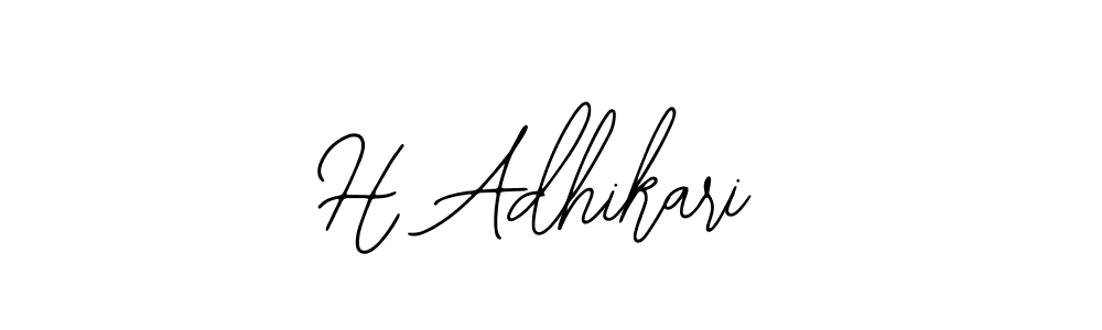 The best way (Bearetta-2O07w) to make a short signature is to pick only two or three words in your name. The name H Adhikari include a total of six letters. For converting this name. H Adhikari signature style 12 images and pictures png