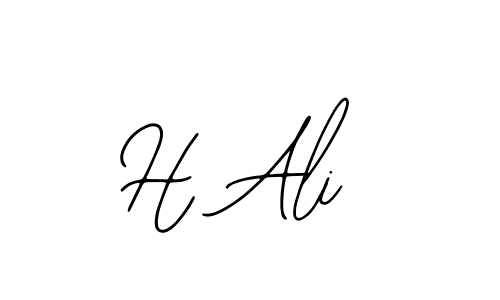 Also we have H Ali name is the best signature style. Create professional handwritten signature collection using Bearetta-2O07w autograph style. H Ali signature style 12 images and pictures png