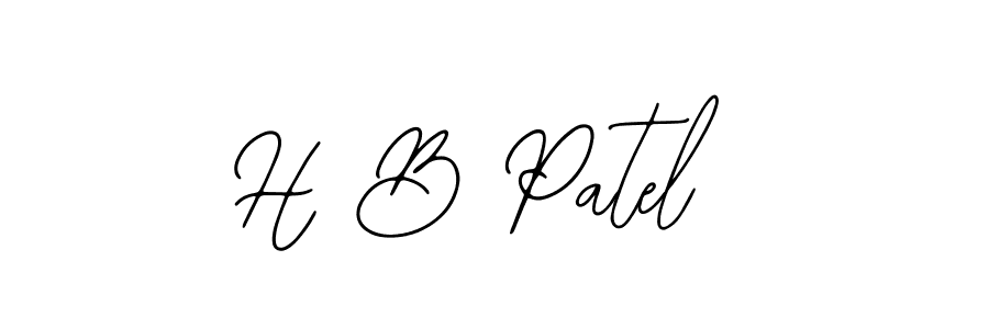 Make a beautiful signature design for name H B Patel. Use this online signature maker to create a handwritten signature for free. H B Patel signature style 12 images and pictures png